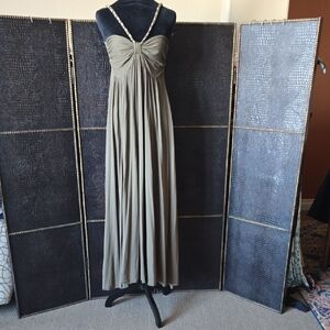 Chic Khaki Maxi Dress